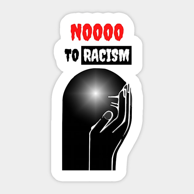 NO TO RACISM Sticker by GBDesigner